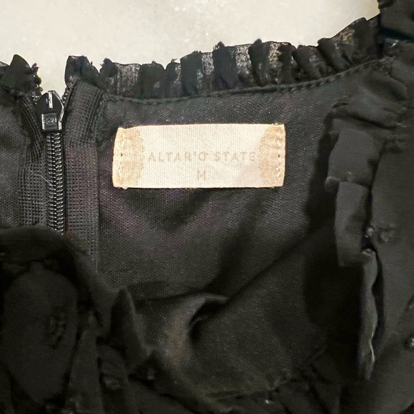 Altar'd State Black Ruffled Romper - Picture 3 of 7